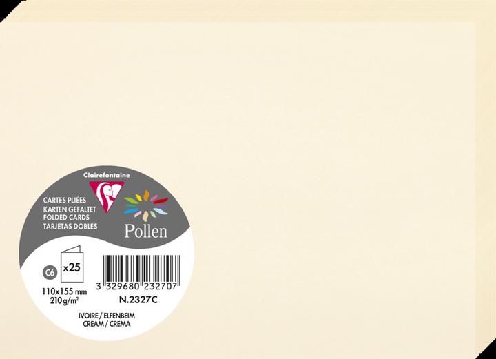 Image du produit Pollen Carte pliée (210 g/m², 25 x, 110 x 155 mm)