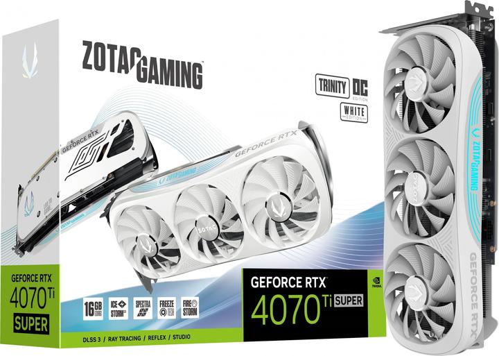 Produktbild Zotac GeForce RTX 4070 Ti SUPER Trinity OC White (16 GB)