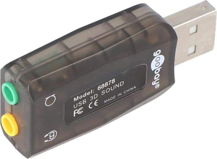 Image du produit AccuCell Carte son USB 2.0 pour connecter un microphone et un casque