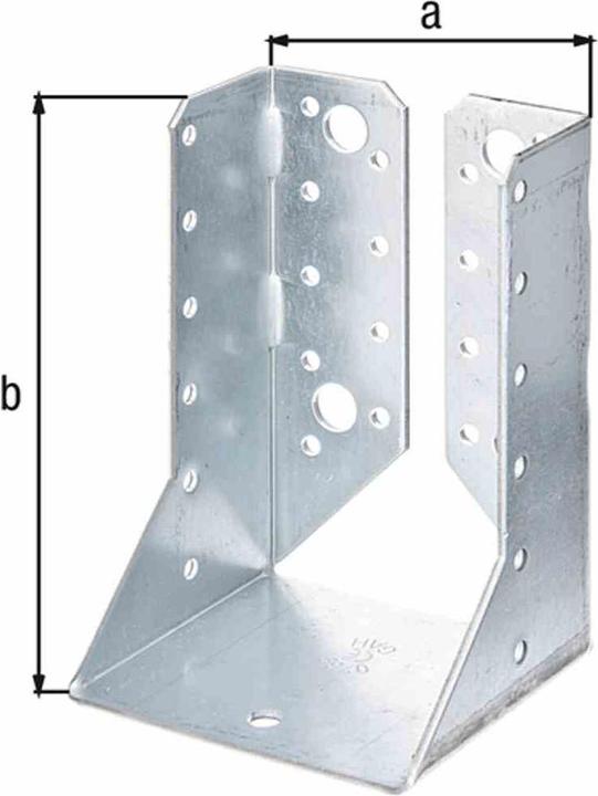 Alberts Balkenschuh 80 x 120 mm, Typ B, sendzimirverzinkt, 1 Stck (Balkenschuh, 1 Stk.)
