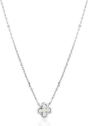 Actual product image JVD - Charming silver necklace Four Leaf SVLN0749SK2PB45