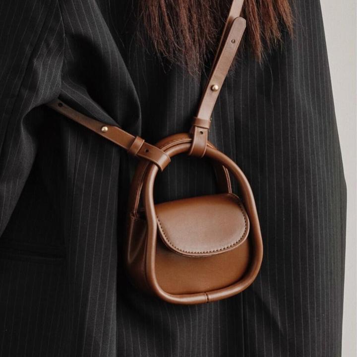 Produktbild Only-Bags.Store Mini-Retro-Crossbody-Tasche, Schulter-Satteltasche, beiläufige niedliche Handtasche & Münzgeldbörse
