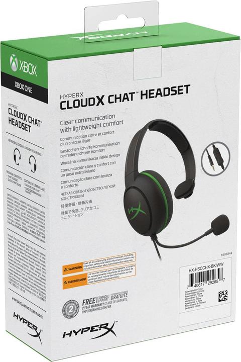 Produktbild Kingston Headset USB HyperX CloudX Chat (Kabelgebunden)