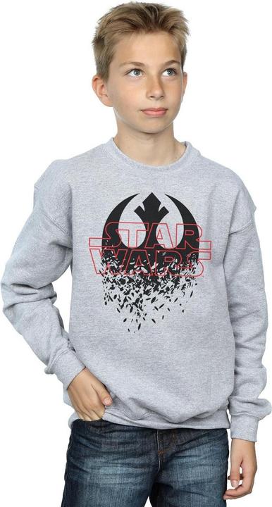 Actual product image Star Wars Boys The Last Jedi Shattered Emblem Sweatshirt (116)