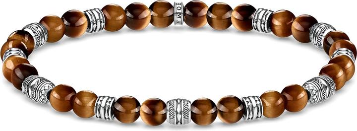 Produktbild Thomas Sabo Armband Talisman Tigerauge (19 cm, Geschwärzt, 925 Sterlingsilber)