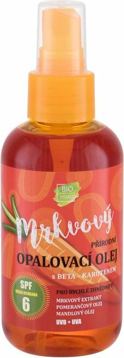 Produktbild Vivapharm 100 Prirodni Opalovaci Olej S Mrkvovym Extraktem Spf 6 (Sonnencreme, Bis SPF 10, 150 ml)