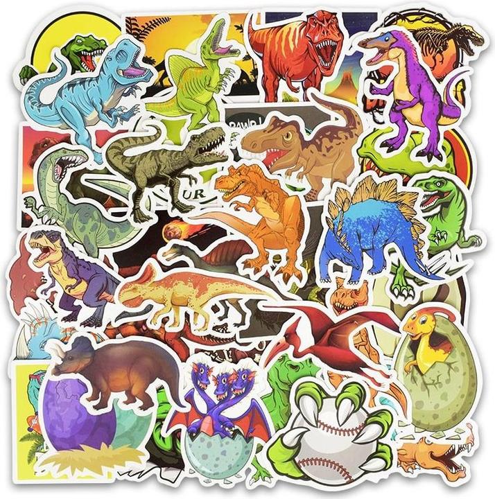 Image du produit JTI Autocollants, pack de 50 - Dinosaures