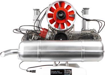 Actual product image Franzis Porsche 911 boxer engine