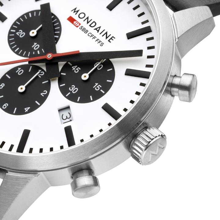 Actual product image Mondaine Neo Vegan (Chronograph, 41 mm)