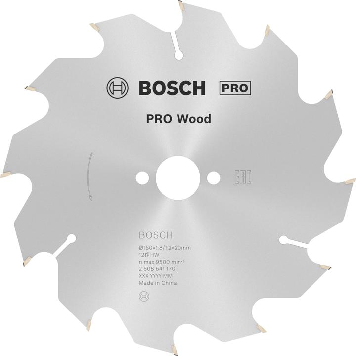 Produktbild Bosch Professional Zubehör PRO Wood Kreissägeblatt, 160 x 1.8 x 20 mm