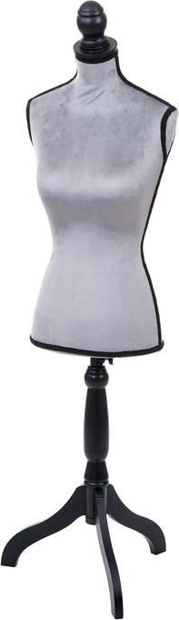 Image du produit Swisshandel24 Mannequin, mannequin torse femme, mousse - velours gris