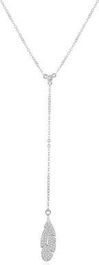 Produktbild Beneto Stylish silver necklace with feather AGS986 / 47 (L)