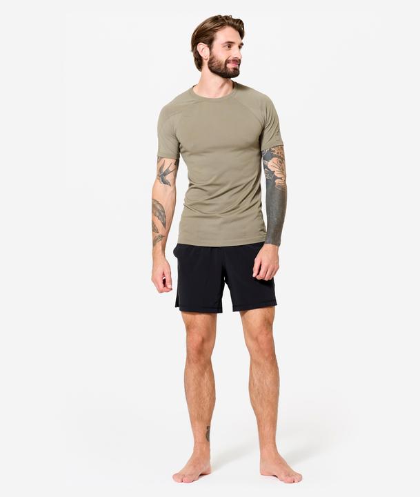 Produktbild Kimjaly T-Shirt Yoga Herren Zweite-Haut-Effekt - kaschmirbeige (L)