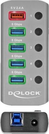 Actual product image Delock USB 3.2 Hub (USB-B, 5 Ports)