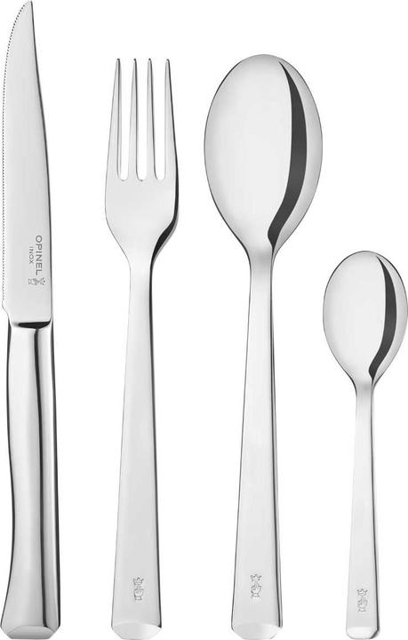 Actual product image Opinel Perpetue Box 4+4+4+4, cutlery set, stainless steel, polished, 4 knives, 4 forks, 4 spoons