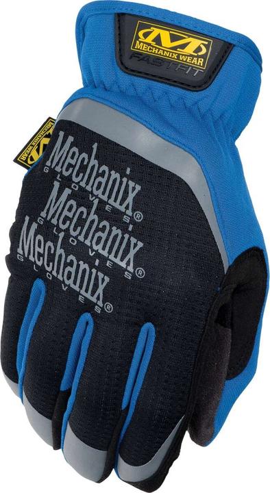 Image du produit Mechanix Wear Gants Mechanix FastFit® 10 / L size. Bleu de travail. Poignets plissés, faux cuir, TrekDry®. (L)