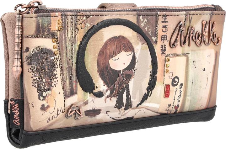 Image du produit Anekke Shoen Black Porte-monnaie protection RFID 20 cm