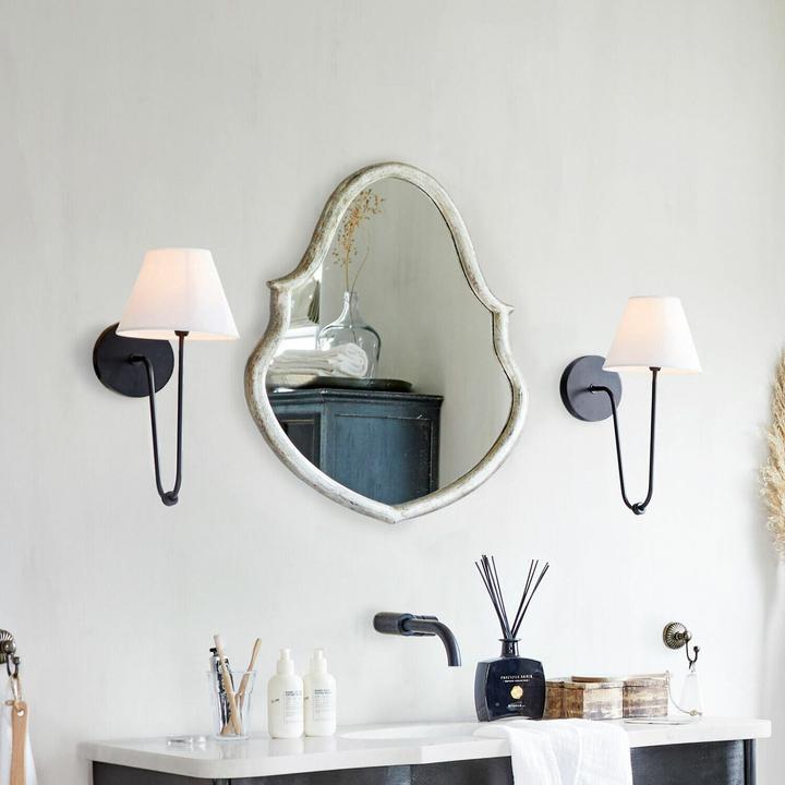 Image du produit Loberon Applique murale Lustre noir/blanc (E14)