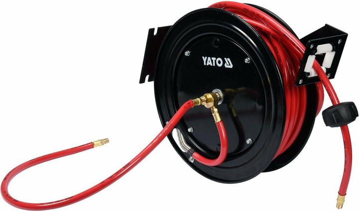 Actual product image Yato Pneumatic air hose on automatic reel, 15 m long, automatic return (YT-24250) (15 m)