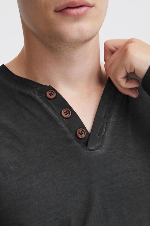 Actual product image Solid Tinox Men's Longsleeve With V-Neck Made Of 100% Cotton (XL)