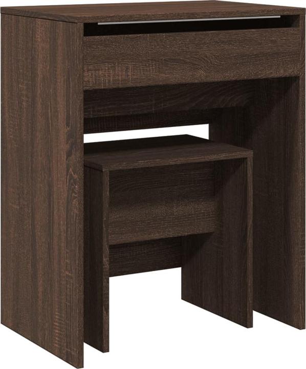 Image du produit VidaXL Coiffeuse avec tabouret 60 x 40 x 113,5 cm (60 x 40 x 75 cm)
