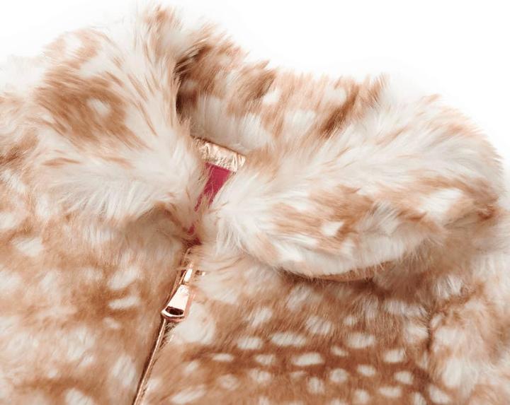 Immagine prodotto VidaXL Cappotto per bambini in pelliccia sintetica cognac 116, materiale esterno (116)
