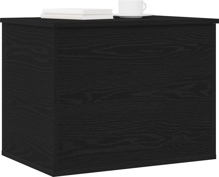 Produktbild VidaXL Aufbewahrungsbox mit Deckel Schwarz Eiche 60x42x46 cm Ingenieurholz (115.92 l)