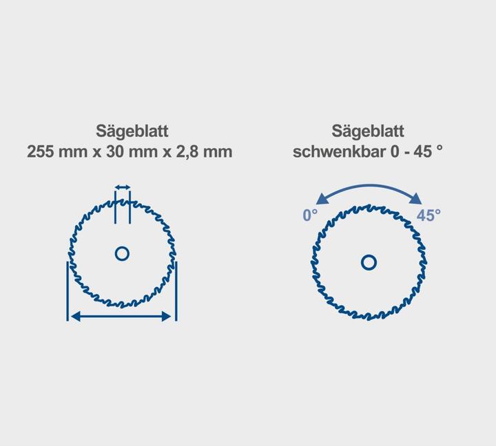 Produktbild Scheppach HS100S Tischkreissäge 220-240V 50Hz 2000W - 250mm