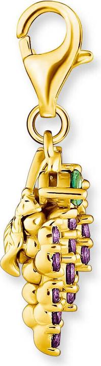Produktbild Thomas Sabo Fruchtiger Weintraube Charm-Anhänger (925 Sterlingsilber, 750 Gelbgold Vergoldung)