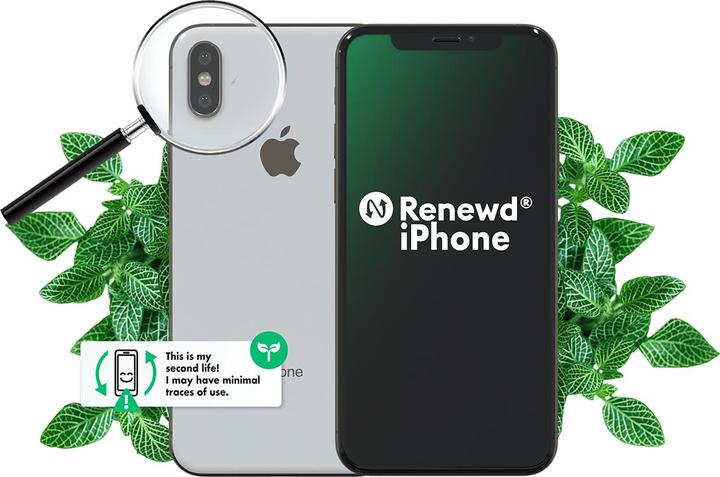Image du produit Renewd iPhone XS (64 Go, Argent, 5.80", 12 Mpx, Double SIM, A / Comme neuf)