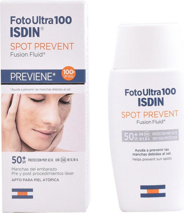 Actual product image Isdin FOTO ULTRA spot prevent SPF50+ 50 ml (Sun cream face, SPF 50+, 50 ml)