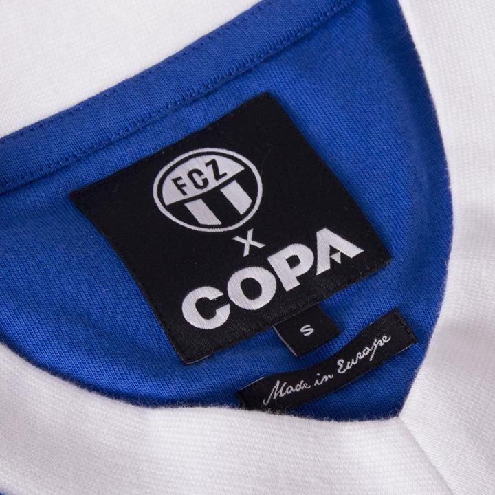 Actual product image Copa Football FC Zurich 1981 away Retro Shirt | FC Zurich 1981 Vintage Shirt (XXL)