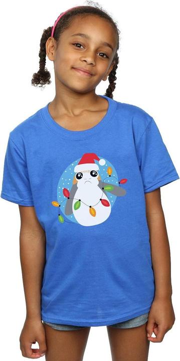Image du produit Star Wars - T-shirt THE LAST JEDI PORG CHRISTMAS LIGHTS - Fille (152, 158)
