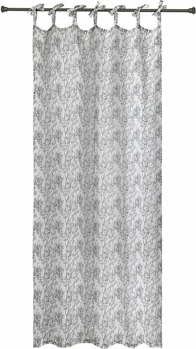 Produktbild Loberon Gardine Zaylia schwarz/weiss (H/B 250/135 cm)