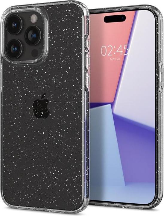 Actual product image Spigen Liquid Crystal Iphone 15 Pro Max Glitter Crystal (Apple iPhone 15 Pro Max)