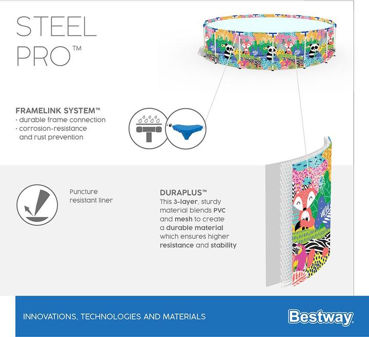 Produktbild Bestway Paradise Frame Pool (Ø 274 x 66 cm)