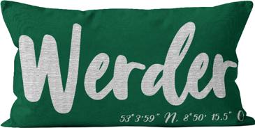 NFL SV Werder Bremen Kissen "Werder" 45x26cm 45x26cm (45 x 26 cm)