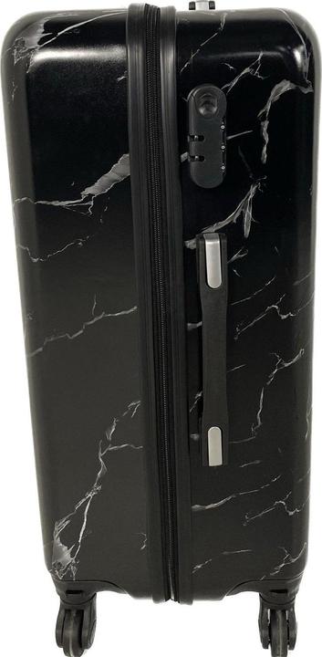 Actual product image Trolleymax Trolleymaxx travel case marble black matt (M (50 - 90l))
