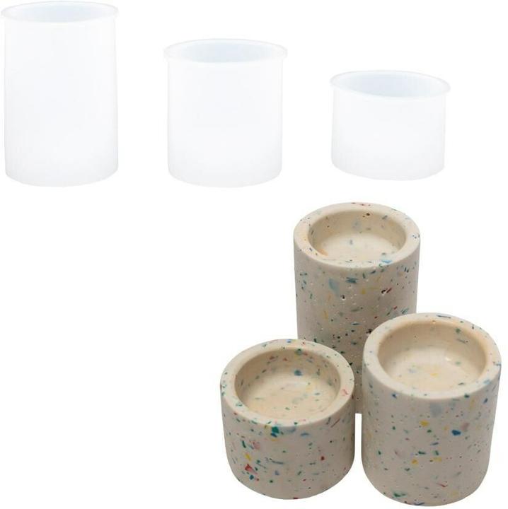 Actual product image Jesmonite Candle holder mould, 3 sizes
