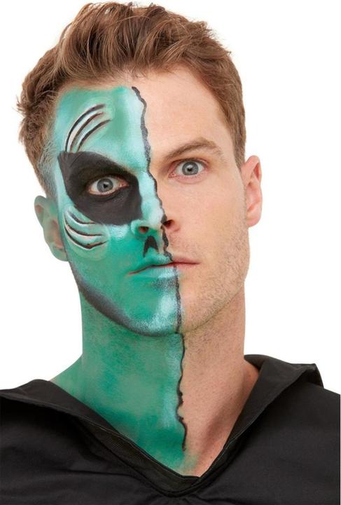 Image du produit Smiffys Kit Alien, aqua, maquillage, colle, cicatrices en latex & applicateurs