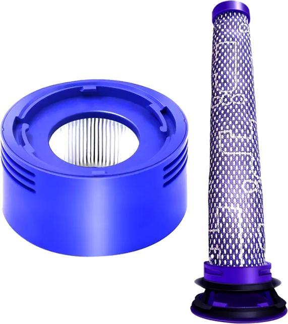 Europart Abluftfilter wie dyson 967478-01 Lamellenfilter blau rund für Akkusauger Stielhandstaubsauger