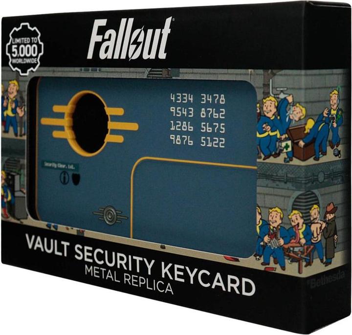 Actual product image Fanattik Fallout Replica Vault Security Keycard Limited Edition