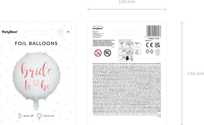Immagine prodotto Partydeco Palloncino in foil Sposa da svuotare (1 x)