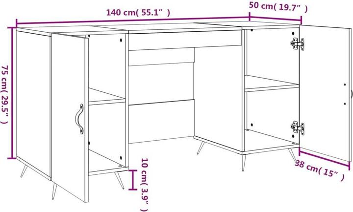 Produktbild VidaXL Mina (140 x 50 x 75 cm)
