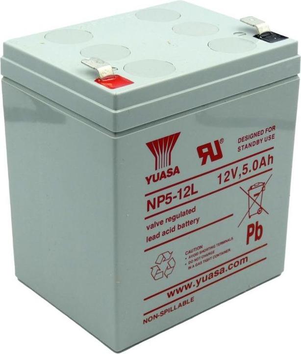 Actual product image Yuasa NP5-12L 12V 5Ah UPS battery
