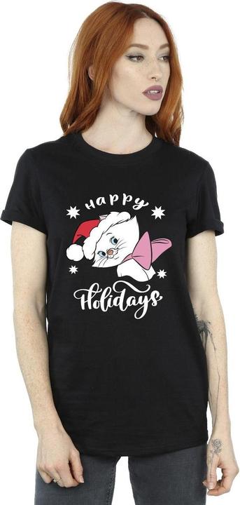 Produktbild Disney Die Aristocats Frohe Feiertage Baumwolle Boyfriend TShirt (4XL)