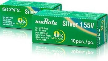 Actual product image Murata Button cells 315 (10 pcs., 23 mAh)