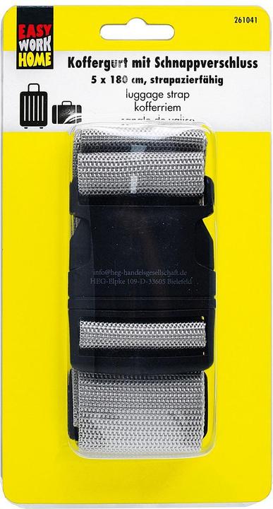 Image du produit Easy Work Sangle pour valise, argent (Sangles à bagage)