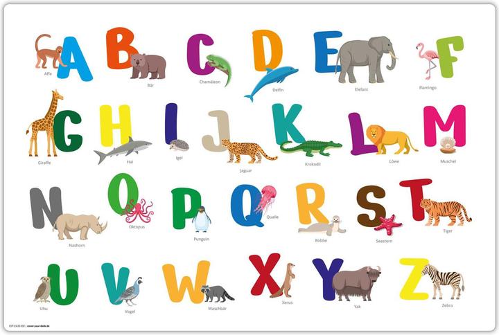 CoverYourDesk Blocco da scrittura ABC (60 x 40 cm)
