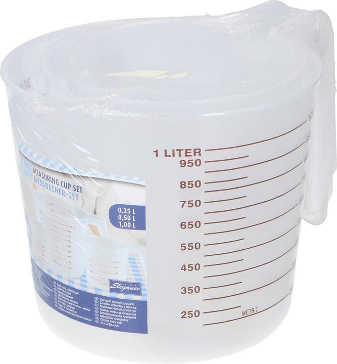 Image du produit Cuisine Elegance Gobelet de mesure 3pcs PP (1000 ml)